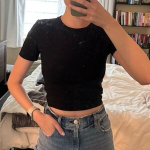 Zara | Classic Black Women's Top Cropped